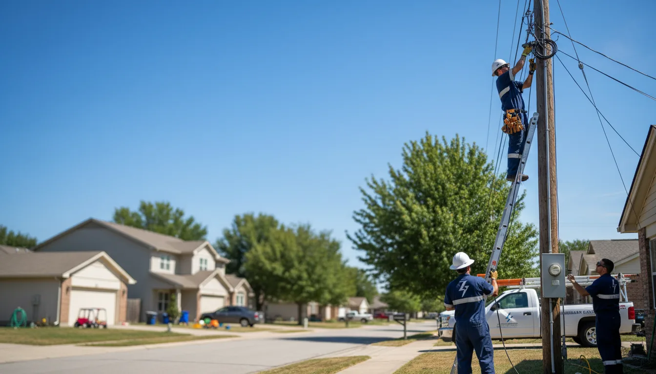 Residential electrician providing installation services in Damascus, AR